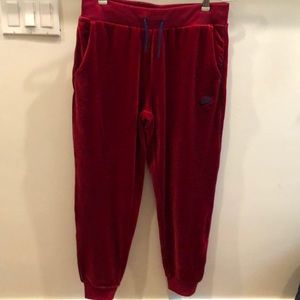 80s style velour Nike joggers
